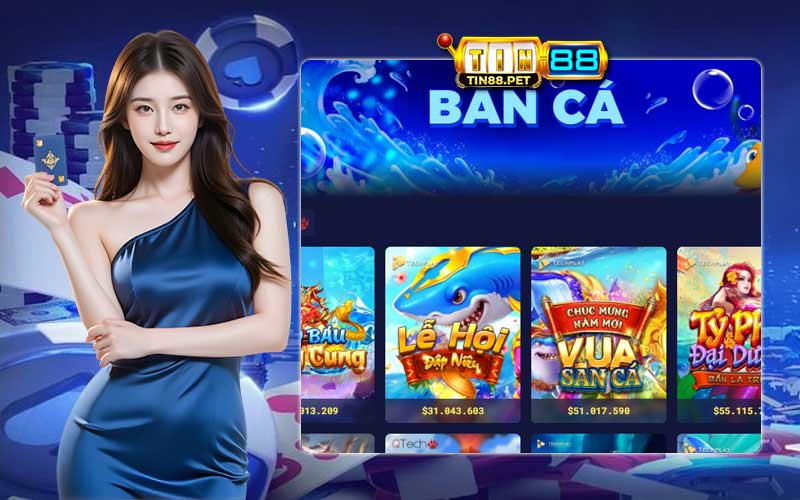 Tin88 có 2 sảnh bắn cá là TechPlay và QTech