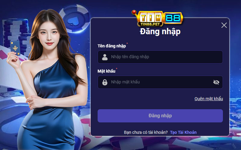 Hướng dẫn đăng nhập tài khoản Tin88